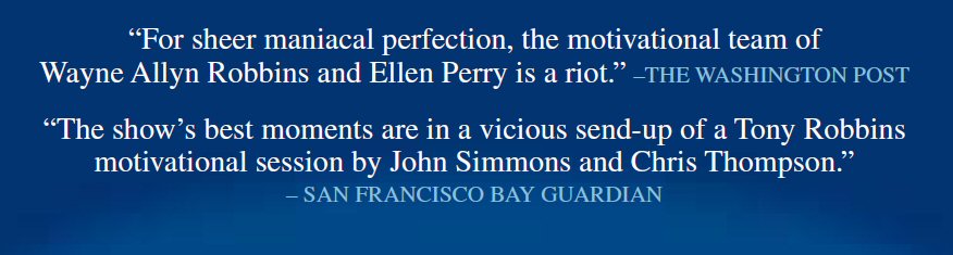... team of Wayne and Ellen is a riot. - Washington Post